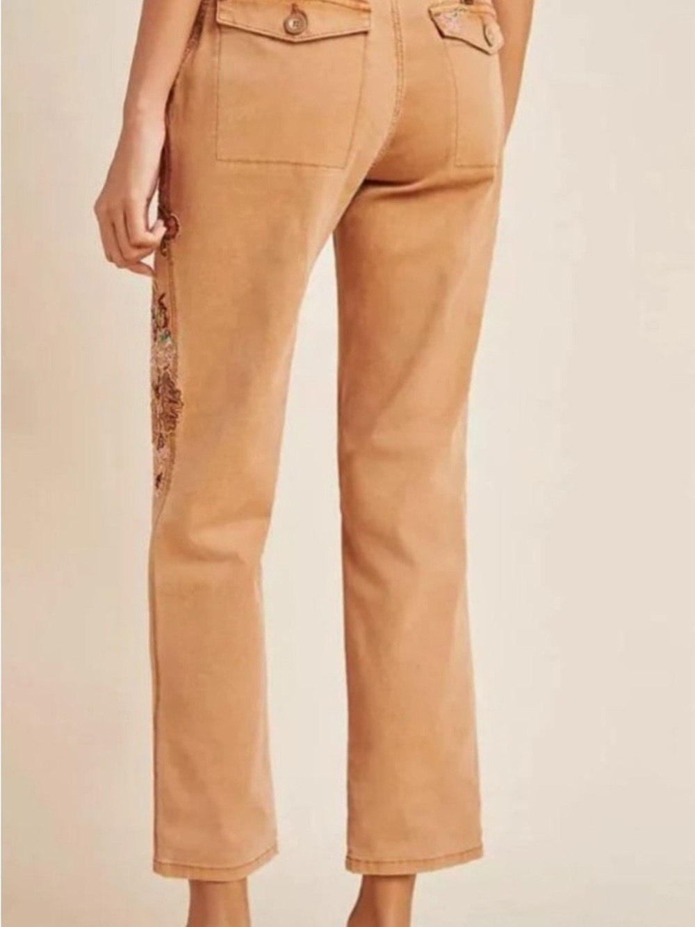 Anthropologie The Wanderer Rust-Tan High-Waist Utility Pants - Picture 4 of 9